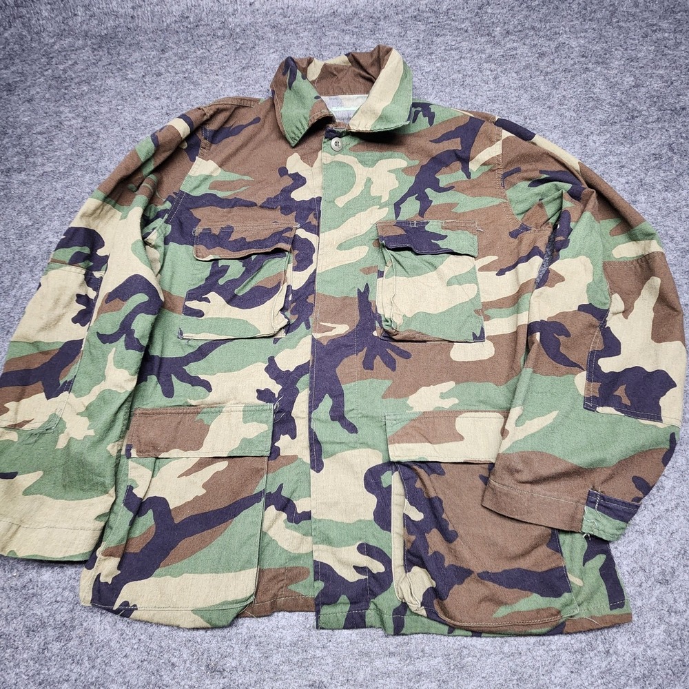 US Military Army Combat Woodland Shirt Coat 8415-01-084-1647 Medium Regular